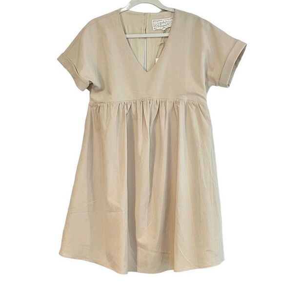 NWT Pink Martini Daisy Beige Mini Dress XS - Picture 1 of 8